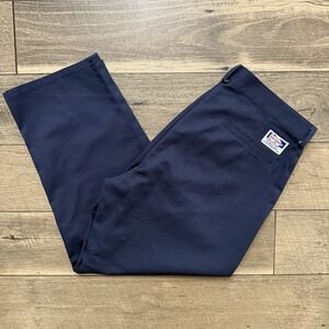 VTG Rosa Rugosa Canada Dufferin Navy Uniform Sport Chinos Work Pants Mens 36x32